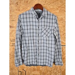 Rag & Bone Classic‎ Fit Gray Plaid Menswear Button Down Shirt Medium M